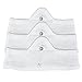 More of Me to Love Soft, Absorbent Viscose & and Cotton Bra Liners (White, 3-Pack, Medium) - Tagless, Seamless