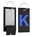 Highwind Luggage Bag Tag Initial - Fully Bendable Tag w/Stainless Steel Loop