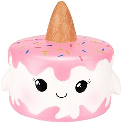Valentine's Day! Clearance! ❤️ Decompression Toys Neartime Kawaii Cartoon Cake Squishy Slow Rising Cream Scented Stress Reliever Toys (11x10cm, A)