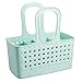 iDesign Plastic Divided Shower Caddy Tote, College Essential for Dorm Room, Communal and Shared Bathroom, The Orbz Collection - 11.75