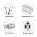 10 Pack 1ft 16AWG 13A Power Extension Cord 3 Prong,Power Strip Outlet Saver,Nema5-15p To Nema 5-15R Power cord,Male Plug To Female Connector,UL Listed Power Extension Cable Yodotek (Grey)…
