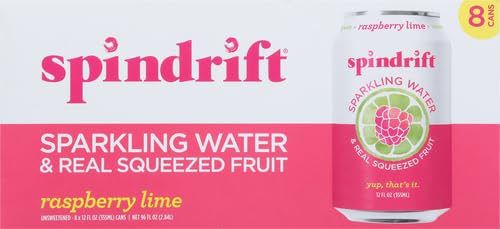SPINDRIFT, SPARKLING WATER, RASPBERRY, 12 OZ (PACK OF 8)