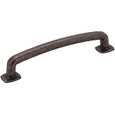 Jeffrey Alexander MO6373-128DMAC Pull Belcastel 1 Collection, Distressed Oil-Rubbed Bronze