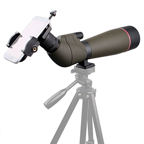 Svbony SV13 20-60x80 Bird Watching Scope with Smartphone Adapter, HD FMC Waterproof Spotting Scope with Carry Bag, Porro Prism Spotting Scope for Sports Shooters Wildlife Scenery