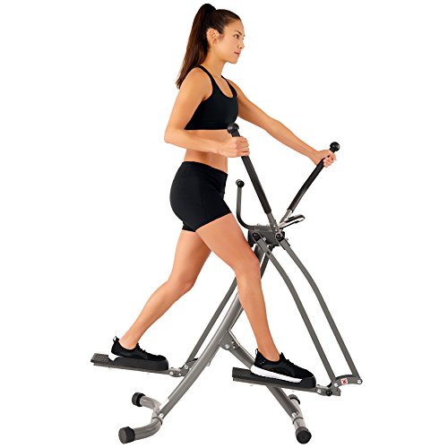 EFITMENT Air Walker Glider Elliptical Machine with Side Sway Action & 360 Motion for Exercise and Fitness