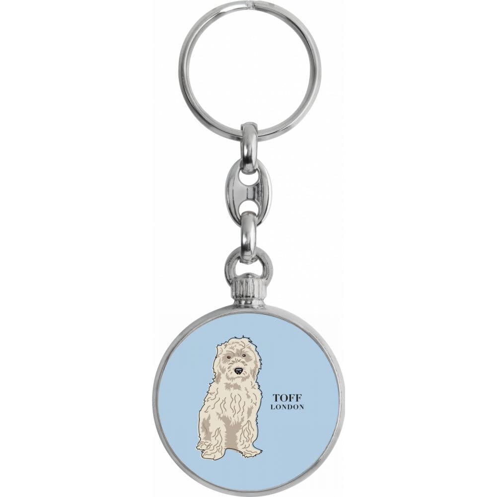 Toff London White Cockapoo Dog Keyring