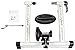 AccelaVelo Mag-X Indoor Magnetic Bike Trainer – Features Constant Magnetic Resistance & Quick Release Wheel Lock – Ride Your Bike Like A Pro Indoors – 2-Year Warranty – White & Black