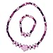 SMITCO Kids Costume Jewelry Set for Little Girls and Toddlers - Wooden, Beaded Toy Necklace, Bracelet and Ring for Play Pretend or Dress Up - Non-Toxic and Safe for Children Ages 3 to 8