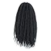 Simpleyourstyle 32pcs/1Pack Afro Kinky Curly Crochet Braids Hair 34'' 86cm 100g Synthetic Twists Braiding Hair Extension 1B