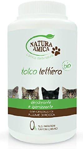 NATURA AMICA Pet care talco lettiere allume di rocca 120 gr.
