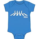 The Beatles Abbey Road Baby Romper Bodysuit - Blue