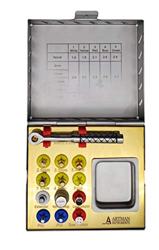 Bone expander kit for Dental Implantologists, bone spreading, sinus lift BY ARTMAN - Thumbnail 2
