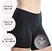 Emprella Slip Shorts | 3-Pack Black Bike Shorts | Cotton Spandex Stretch Boyshorts for Yoga
