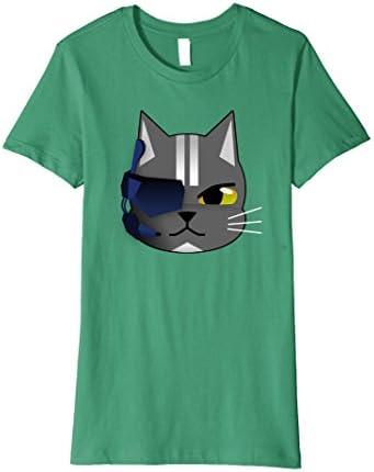 Womens Spy Cat Shirt Cartoon Kitty Nerdy Gift T-Shirt XL Kelly Green