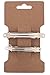 Trimweaver 100-Piece Rectangular Hair Clip Display Cards, Kraft Brown