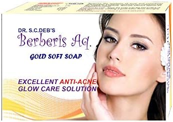 SCDHRL Homoeopathic Berberis Aq. Gold Soft Soap-Acne Treatment- Fairer Skin tone-No side Effect-100g