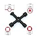 QST 4 in 1 Zinc Alloy Universal Cross Switch Key Wrench Triangle Keyless Chuck for Train Electrical Elevator Cabinet Valve Alloy Triangle/Square Black 1pc