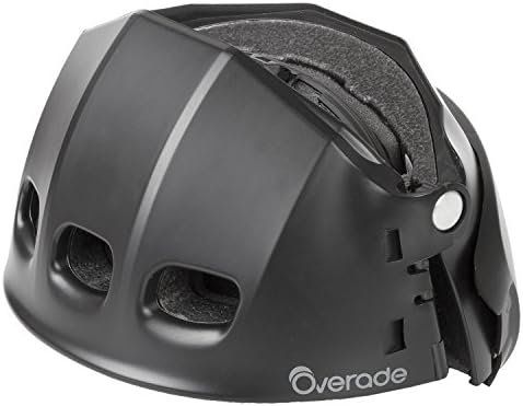 OVERADE Casque Pliable Plixi pour vélo, Trottinette électrique, gyroroue, Skateboard, Roller, VAE - Répond à la Norme CE EN1078, même Protection Qu’Un Casque Classique - Volume divisé par 3