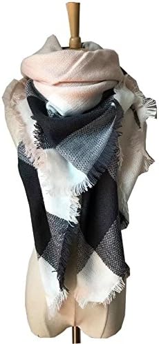 ZOMOY Women's Scarf Tartan Plaid Blanket Long Shawl Winter Warm Large Lattice