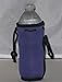 Water Bottle Cooler Insulator Neoprene with Snap, Purple