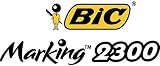 BIC Marking 2300 Permanent Marker Pack of 3 Wide Bevel Tip Black view 2