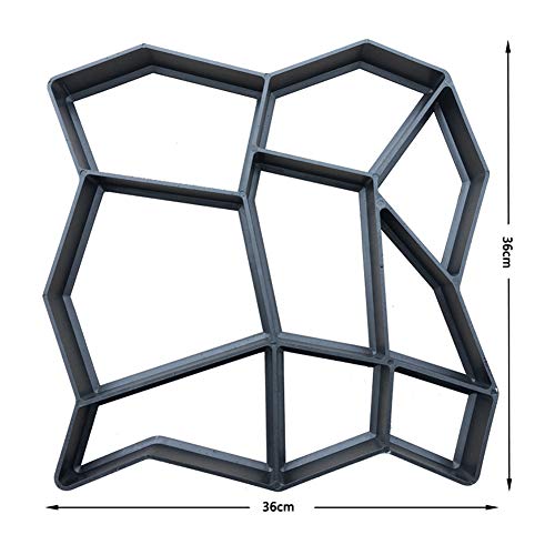 ADSRO Path Maker Mold, Reusable Concrete Stone Moulds DIY Path Maker Mold Paving Bricks for Yard Patio Garden Decorated Tool
