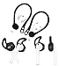 ALXCD Ear Hook Ear Tips for Airpod, 1 Pair Over-Ear Soft TPU Ear Hook & 2 Pairs in-Ear Silicone Ear Tips [Anti Slip][Anti Lost], Fit for Airpod Headphone [Black](1+2S) primary