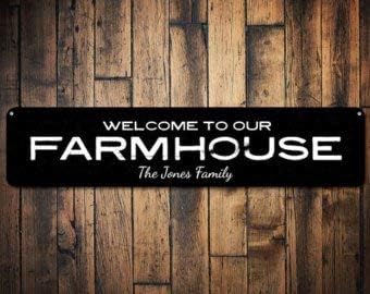 C B Signs L E D Cartello Con Scritta In Lingua Inglese Welcome Family Personalizzabile Con Nome Della Famiglia In Metallo Decorazione Per La Casa Della Fattoria In Alluminio Di Qualita Amazon It Casa E