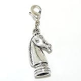 Pro Jewelry Dangling "Knight Chess Piece" Clip-on