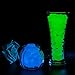 200 pcs Luminous Stones Glow in the Dark Stone Pebbles Garden Decor for Walkway Yard - Indoor Outdoor DIY Decorative Gravel for Aquarium Fish Tank in Blue Green-Hmlike (1.4 lb)