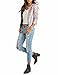 HaoDuoYi Womens Sparkly Plaid Sequin Short Open Front Blazer Biker Jacket
