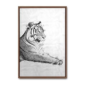 Framed Canvas Wall Art Animals, Flowers, Birds Canvas Prints Home Artwork Decoration for Living Room, Bedroom - 16x24 inches