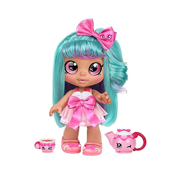 Kindi-Kids-Fun-Time-Friends-Bella-Bow Kindi Kids Fun Time Friends Bella Bow, Pre-school Kindi Kids 10 inch doll and 2 Shopkin Accessories