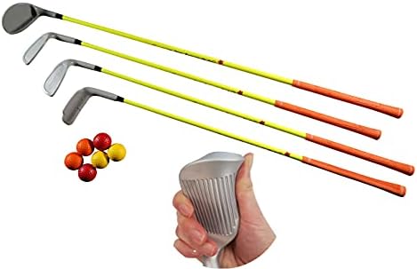 Kids Sport Golf Club and Foam Golf Ball for Outdoor -The World’s First Safe and Easy use Silicone golfclub for Adults Training and Education [Putterclub+7Ironclub+10foam Balls(Free)]