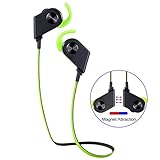 Bluetooth Headphones Wireless Magnetic Earbuds Stereo Earphones Noise Canceling In-Ear Headsets for Sports with Microphone