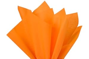A1 BAKERY SUPPLIES Tangerine Light Orange Bulk Tissue Paper 15 Inch x 20 Inch - 100 Sheets Premium Gift WRAP Paper Paper Made in USA