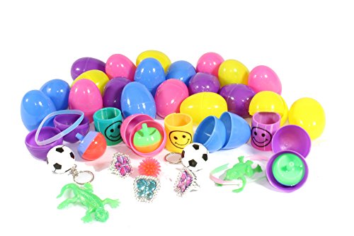 Toy Filled Easter Eggs - Easter Eggs with Toys Inside (Assorted Prizes) - Play Kreative TM