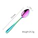 DOBUYOO 8 Pieces 18/10 Dessert Spoons Teaspoons Small Coffee Spoons Espresso Spoons, 5.5 Inch (multicolor)