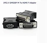 CableDeconn DMS 59 Pin Cable, DMS 59 Pin Dual Monitor Extension Cable Adapter for LHF Graphics Card (DMS 59 Pin HDMI Head)