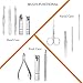 Manicure Set Professional Nail Clippers Kit Pedicure Care Tools- Stainless Steel Men and Women Grooming Kit 12Pcs for Travel or Home