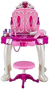 Trendi Girls Pink Glamour Dressing Table Vanity Set with Stool Mirror view 5