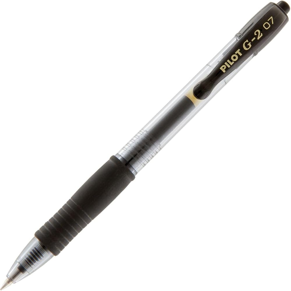 Pilot G207 Retractable Gel Rollerball 0.7 mm Black Box of 12