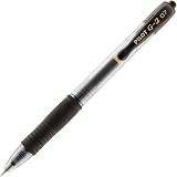 Pilot G207 Retractable Gel Rollerball 0.7 mm Black Box of 12