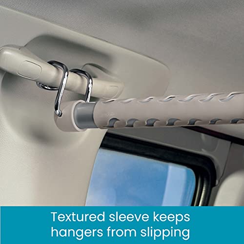 High Road Heavy Duty Car Clothes Hanger Bar with NoSlip Dividers