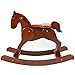Labebe Retro Wooden Rocking Horse - Dark Brown