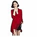 Hengzhi Women's Tassel Cardigan Sweater V Neck Outwear Tops knitted loose Poncho