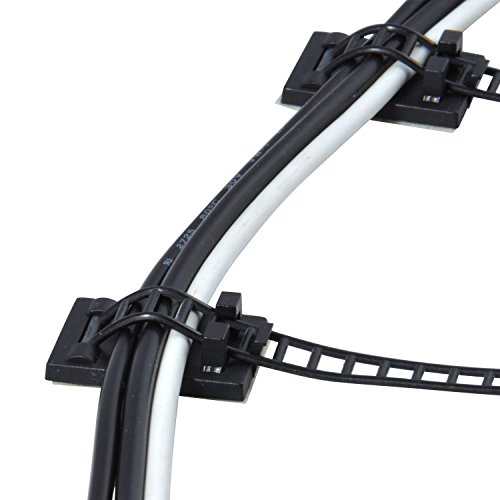 EopZol™ 10x Adjustable Adhesive Cable Straps Cord Management Tie Mount