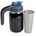 Cold Brew Mason Jar Coffee Maker with Handle by County Line Kitchen - 1 Quart - Make Amazing Cold Brew Coffee and Tea with This Durable Mason Jar and Stainless Steel Filter and Flip Cap Handle Lid