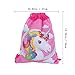 DPIST 12 Pack Unicorn Gift Bags Drawstring Party Bag Unicorn Party Favors,10.613.4