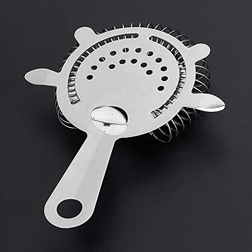 Good Polished Stainless Steel Cocktail Strainer Shaker Wire Mixed Drink Ice Colander Filter Bar Strainers Drinking Tools